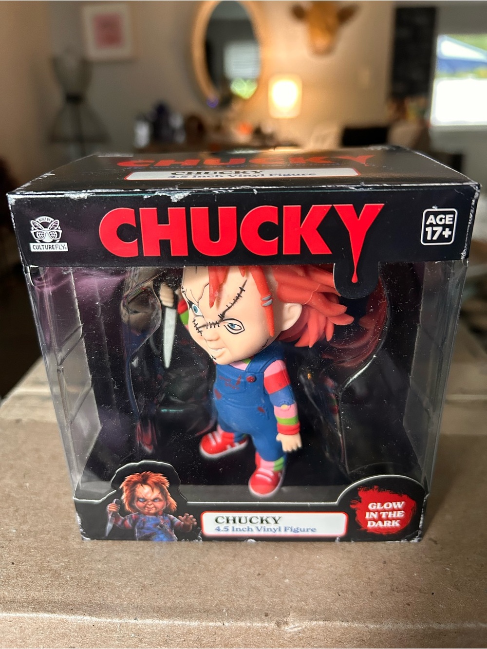 Chucky 4.5" Glow-in-the-Dark Vinyl Figure — Red Hair